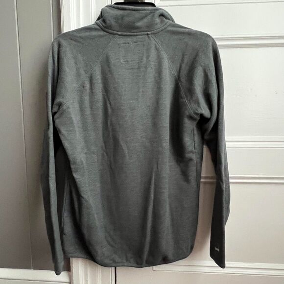 Cuffy’s Cape Cod Gray 1/4 Zip Mock Neck Long Sleeve Warm Fleece Sweater S - Picture 6 of 6